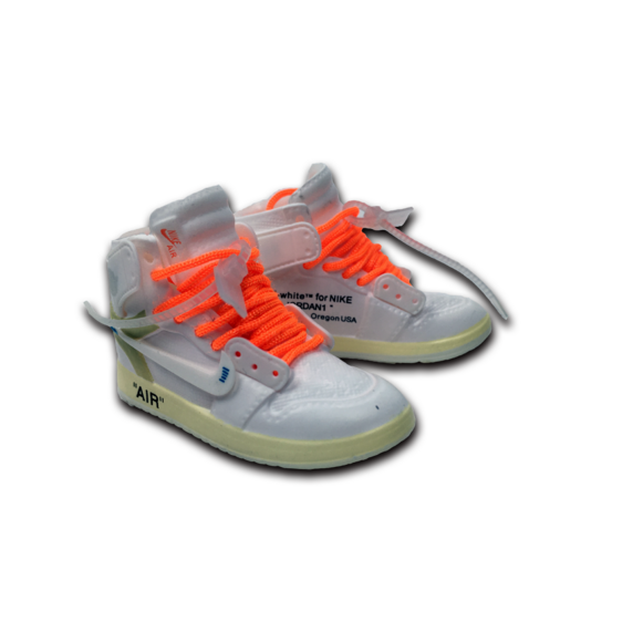 Aj1 replica mini finger shoes boxed - aj1owwhite